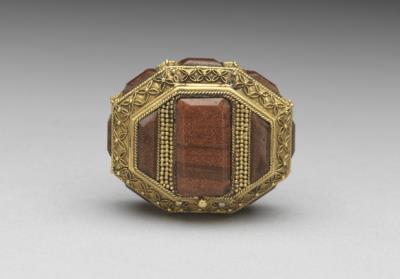 图片[3]-Copper-filigree aventurine-glass-inlaid box, 18th century, Qing dynasty-China Archive